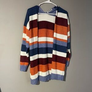 Colorful Striped Cardigan